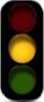 Amber traffic light